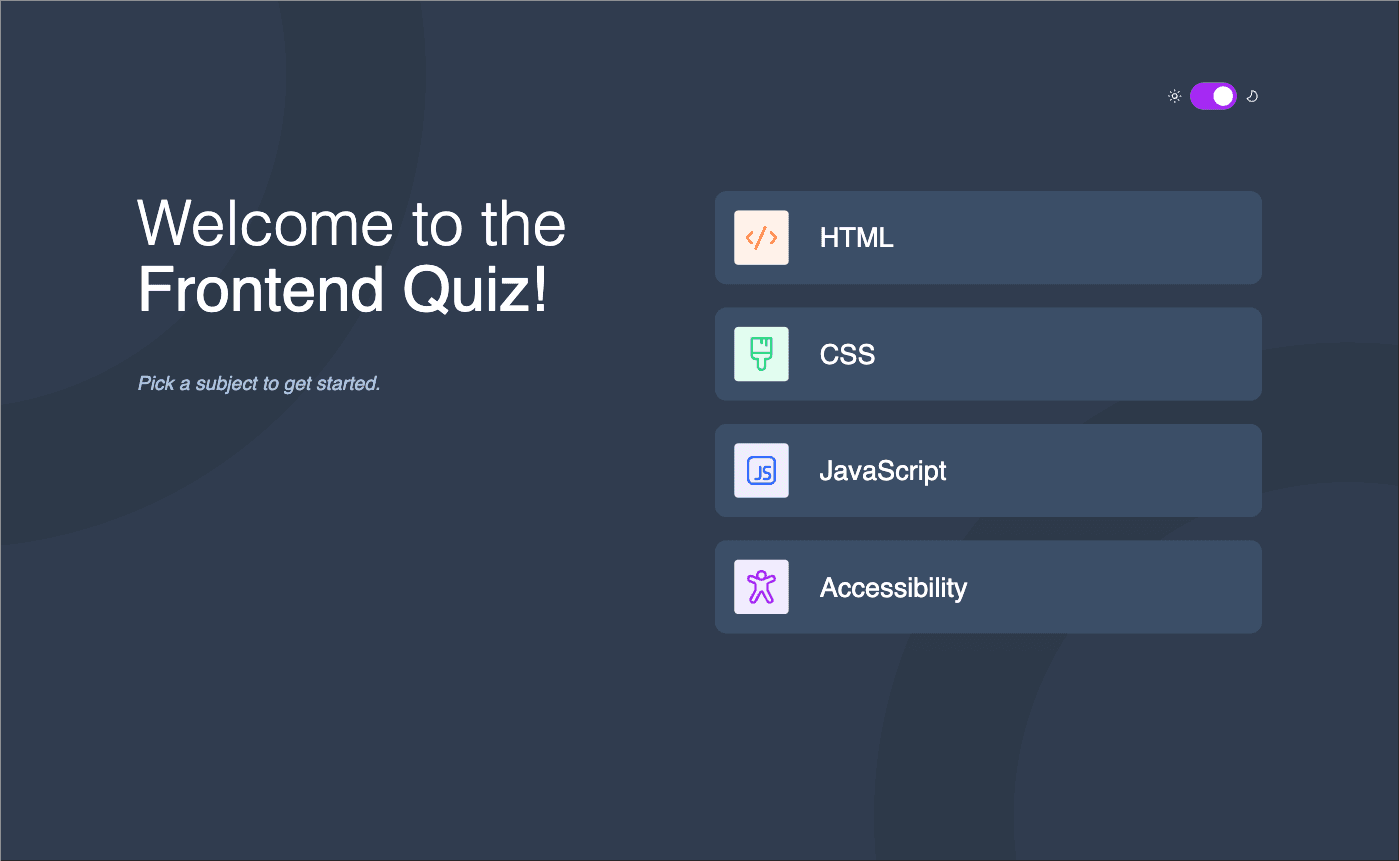 Frontend Quiz App